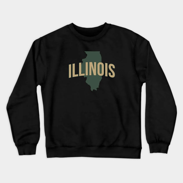 illinois Crewneck Sweatshirt by Novel_Designs